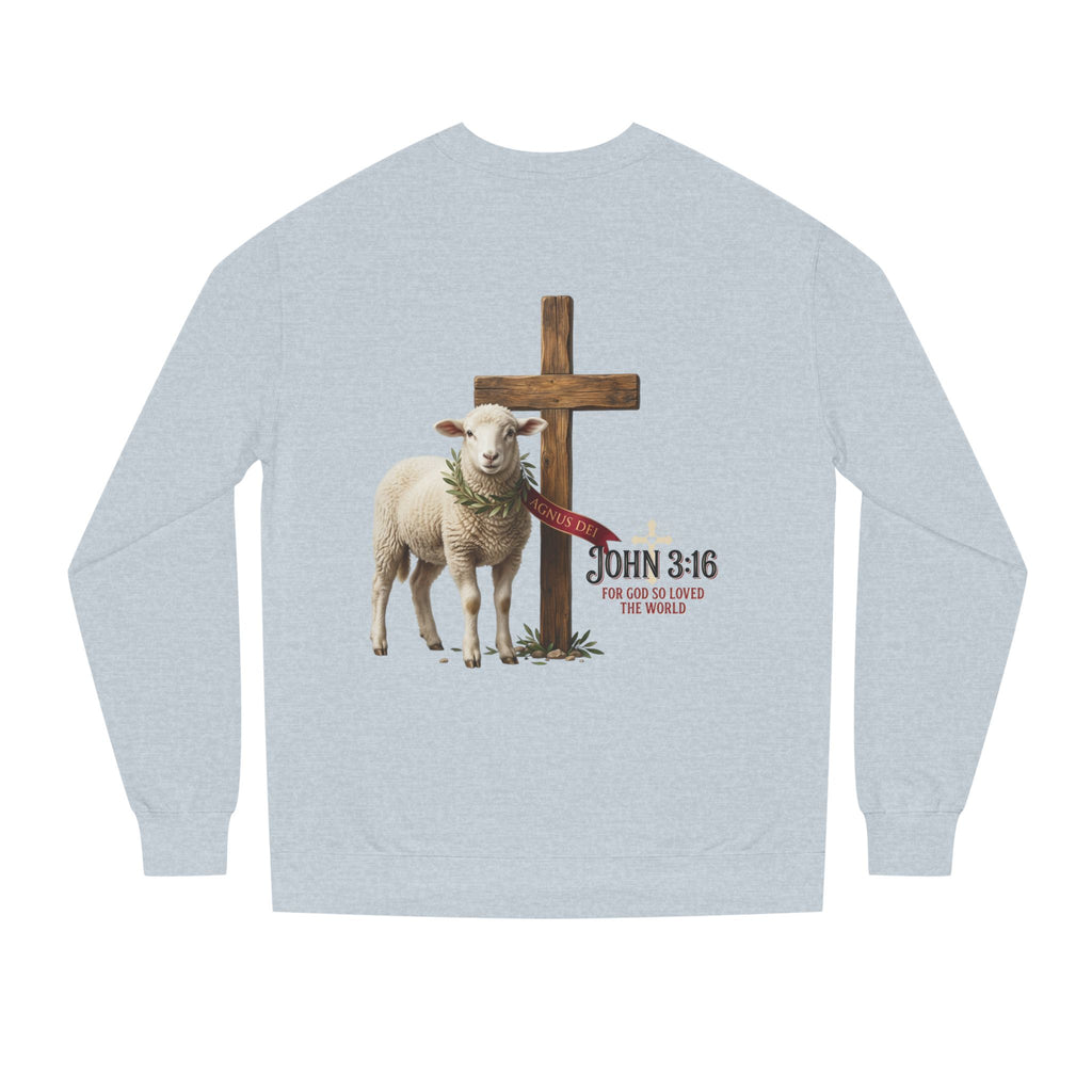 Unisex Crew Neck Sweatshirt,  John 3:16 Faithful Witness Crewneck