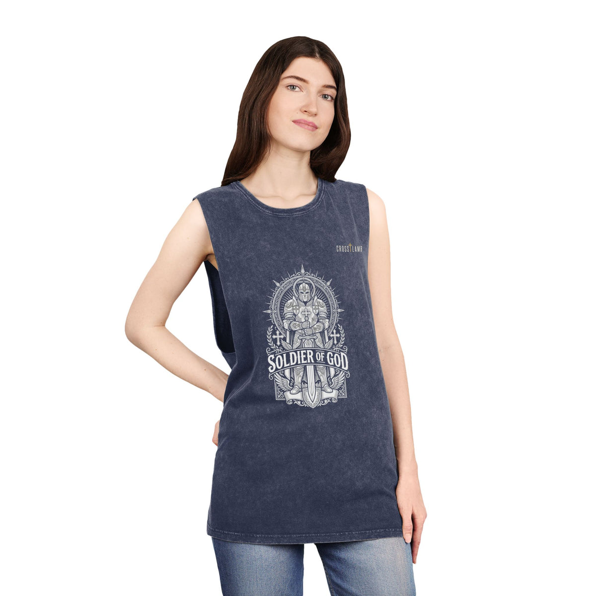 Unisex Stonewash Tank Top