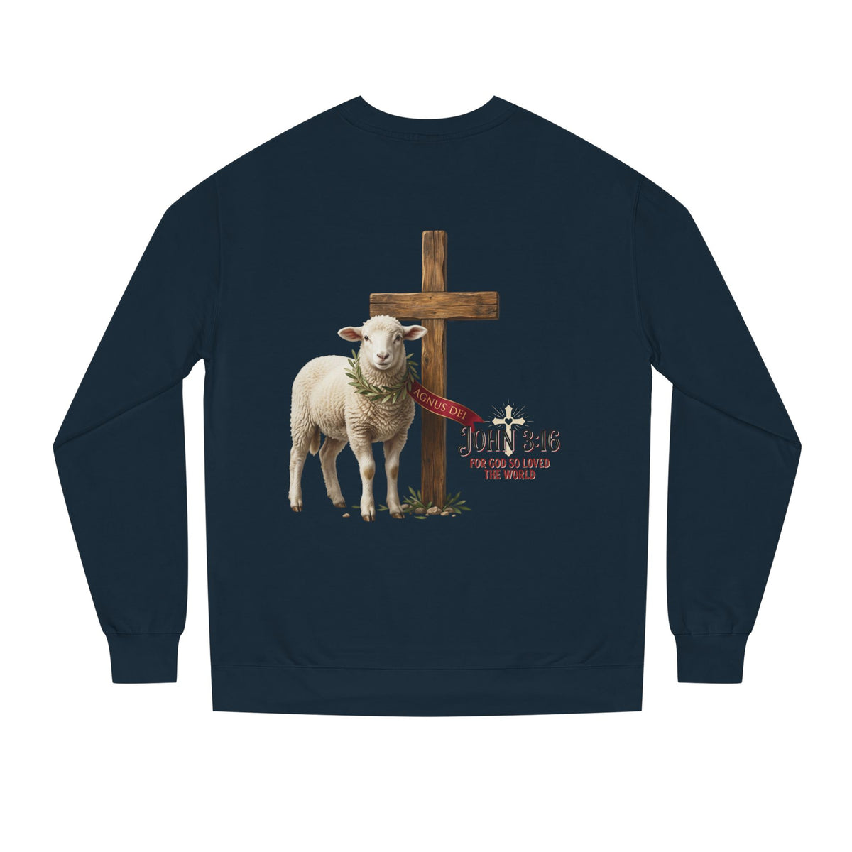 Unisex Crew Neck Sweatshirt,  John 3:16 Faithful Witness Crewneck