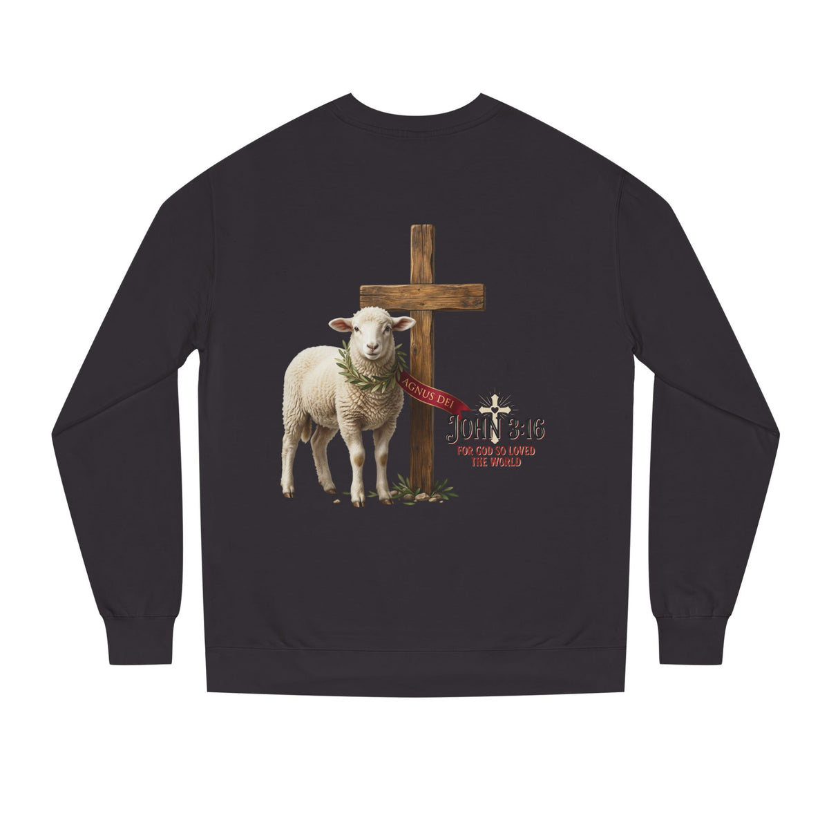 Unisex Crew Neck Sweatshirt,  John 3:16 Faithful Witness Crewneck