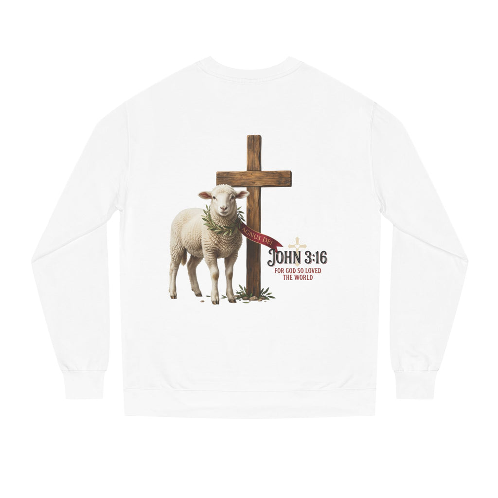 Unisex Crew Neck Sweatshirt,  John 3:16 Faithful Witness Crewneck