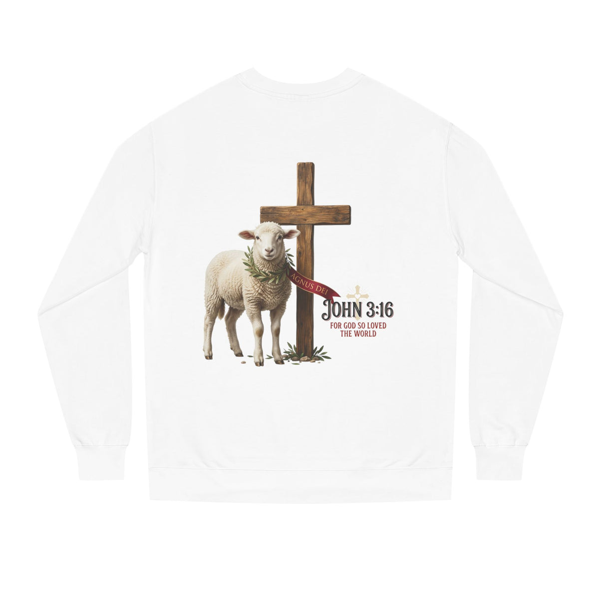 Unisex Crew Neck Sweatshirt,  John 3:16 Faithful Witness Crewneck