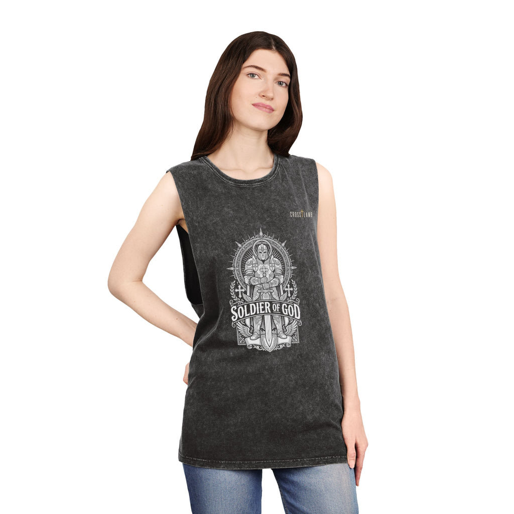 Unisex Stonewash Tank Top