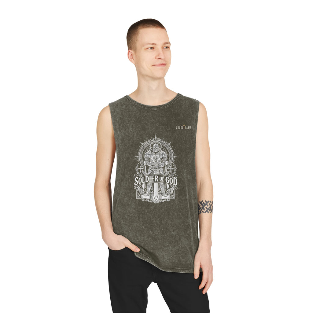 Unisex Stonewash Tank Top