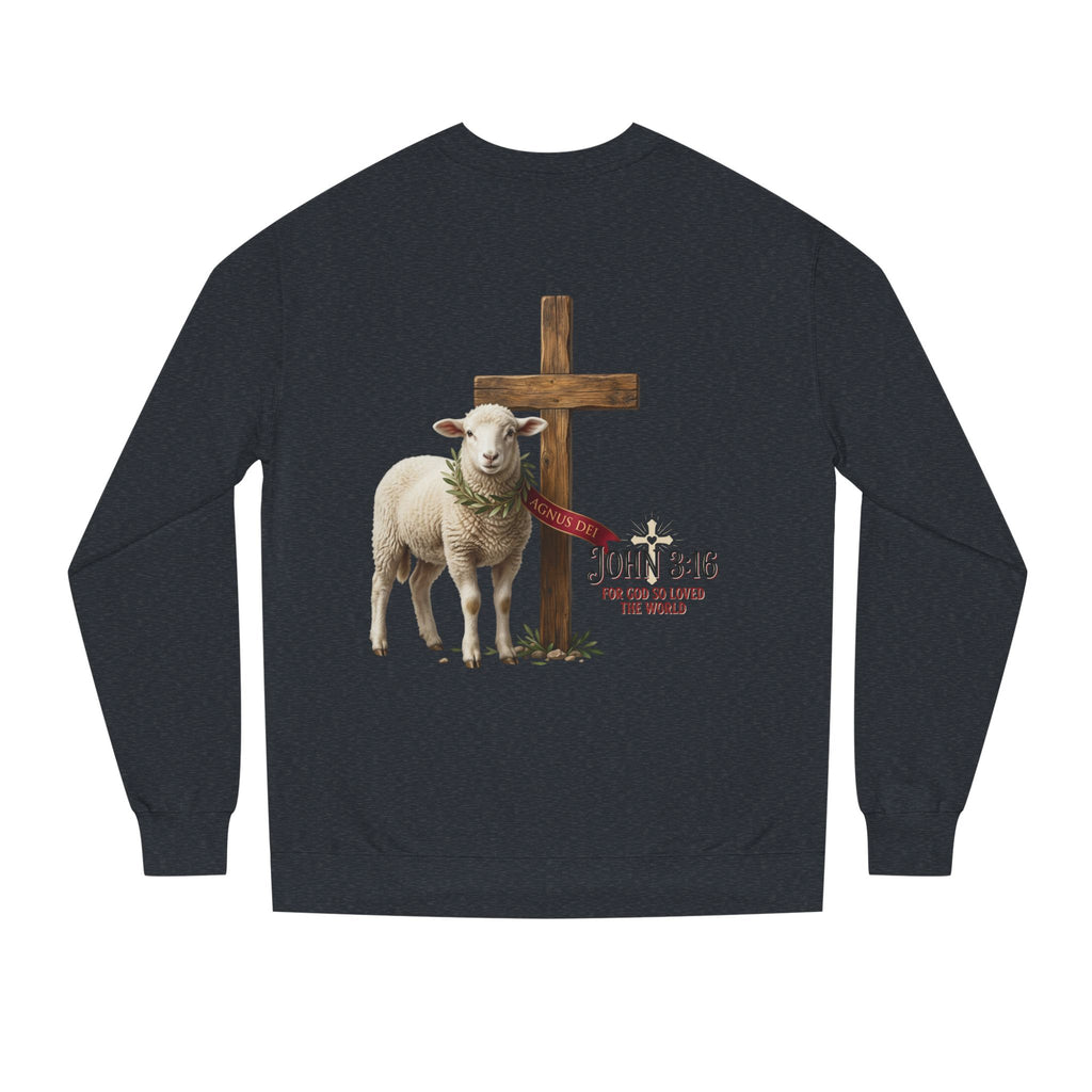 Unisex Crew Neck Sweatshirt,  John 3:16 Faithful Witness Crewneck